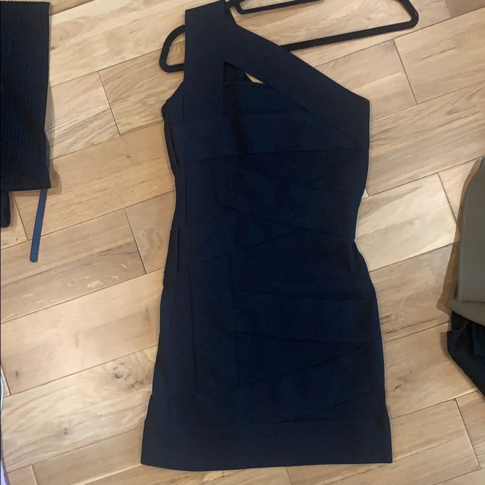 Stunning Black One Shoulder Bandage Dress